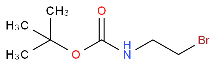 tert-butyl N-(2-bromoethyl)carbamate_分子结构_CAS_39684-80-5