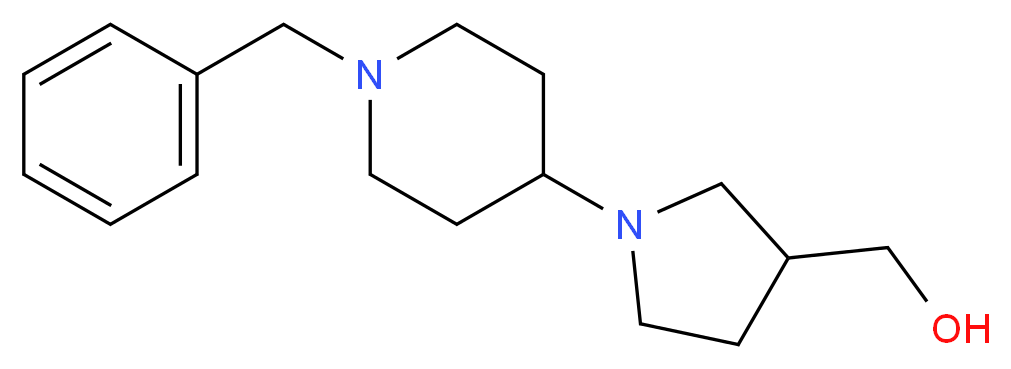 [1-(1-benzylpiperidin-4-yl)pyrrolidin-3-yl]methanol_分子结构_CAS_937601-78-0