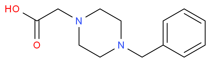 2-(4-benzylpiperazin-1-yl)acetic acid_分子结构_CAS_119929-87-2