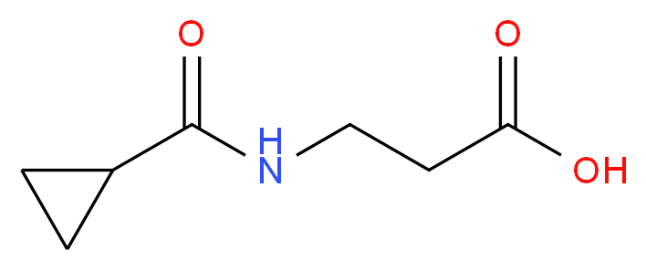 N-(Cyclopropylcarbonyl)-beta-alanine_分子结构_CAS_)