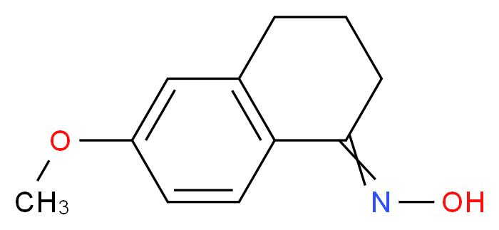 N-(6-methoxy-1,2,3,4-tetrahydronaphthalen-1-ylidene)hydroxylamine_分子结构_CAS_54951-36-9