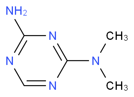 2-N,2-N-dimethyl-1,3,5-triazine-2,4-diamine_分子结构_CAS_4039-98-9