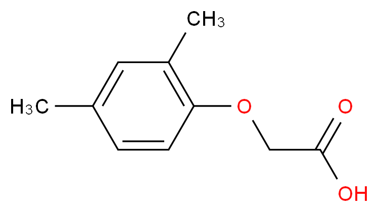 2-(2,4-dimethylphenoxy)acetic acid_分子结构_CAS_1334-49-1