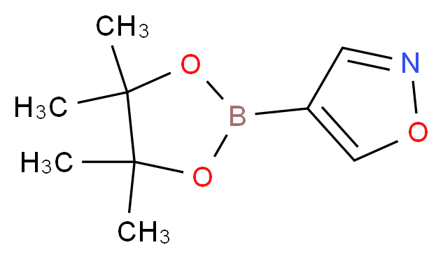 4-(tetramethyl-1,3,2-dioxaborolan-2-yl)-1,2-oxazole_分子结构_CAS_928664-98-6