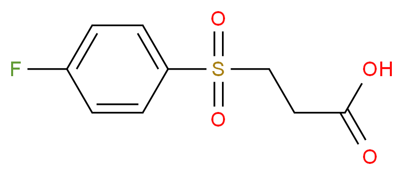 3-(4-fluorobenzenesulfonyl)propanoic acid_分子结构_CAS_682760-24-3