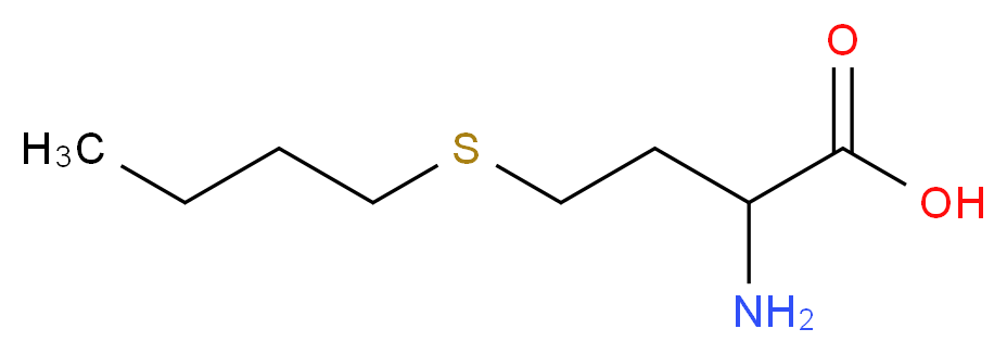 2-amino-4-(butylsulfanyl)butanoic acid_分子结构_CAS_4378-14-7