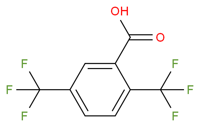 2,5-双(三氟甲基)苯甲酸_分子结构_CAS_42580-42-7)