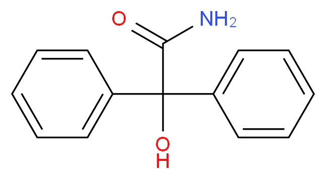 2-hydroxy-2,2-diphenylacetamide_分子结构_CAS_4746-87-6
