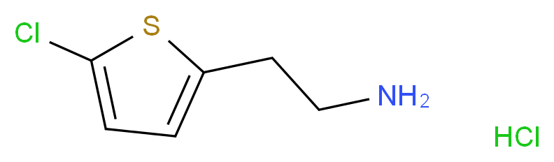 2-(5-chlorothiophen-2-yl)ethan-1-amine hydrochloride_分子结构_CAS_548772-42-5)