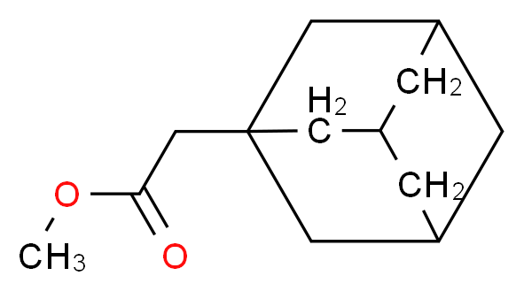 methyl 2-(adamantan-1-yl)acetate_分子结构_CAS_27174-71-6