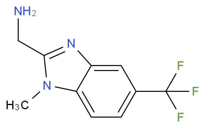 1-[1-methyl-5-(trifluoromethyl)-1H-benzimidazol-2-yl]methanamine_分子结构_CAS_828241-99-2)