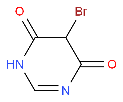5-bromo-1,4,5,6-tetrahydropyrimidine-4,6-dione_分子结构_CAS_52176-13-3