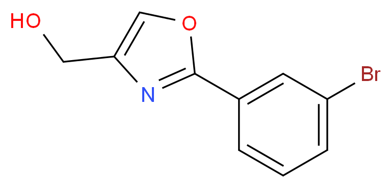 [2-(3-BROMO-PHENYL)-OXAZOL-4-YL]-METHANOL_分子结构_CAS_885272-67-3)