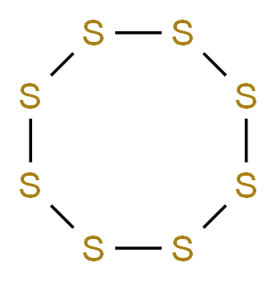 升华硫粉, -100 目_分子结构_CAS_7704-34-9)