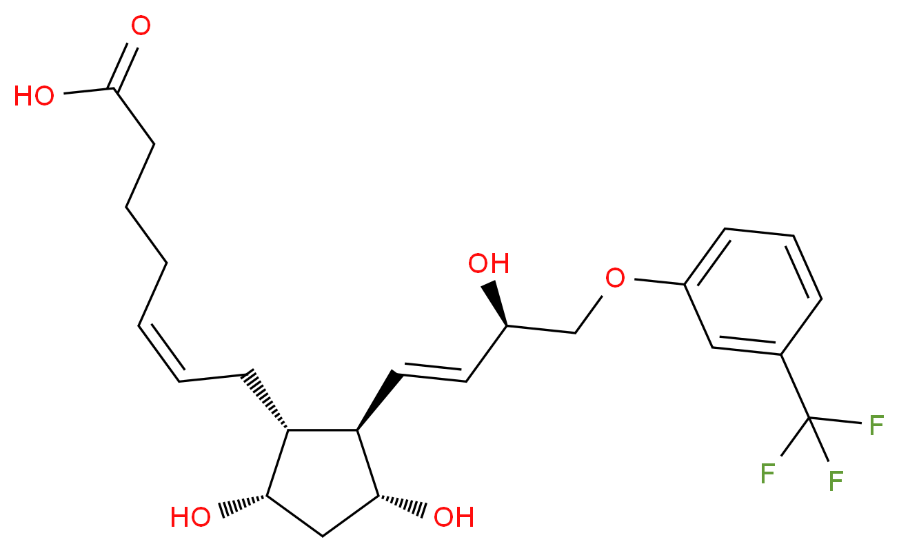 Travoprost Acid _分子结构_CAS_54276-17-4)