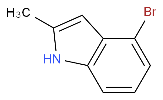 4-Bromo-2-methyl-1H-indole_分子结构_CAS_6127-18-0)