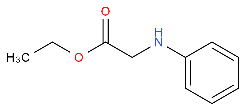 N-苯基甘氨酸乙酯_分子结构_CAS_2216-92-4)