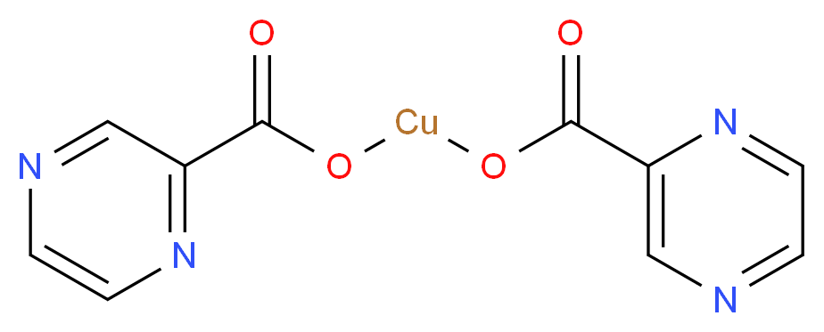 (pyrazine-2-carbonyloxy)cuprio pyrazine-2-carboxylate_分子结构_CAS_304656-23-3