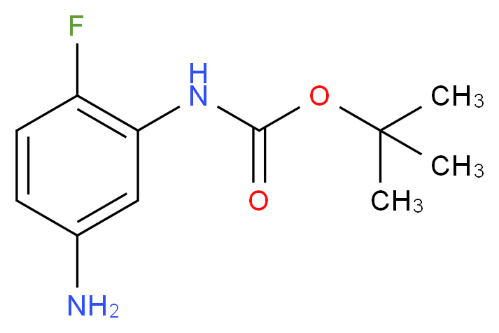 tert-butyl N-(5-amino-2-fluorophenyl)carbamate_分子结构_CAS_535170-18-4)