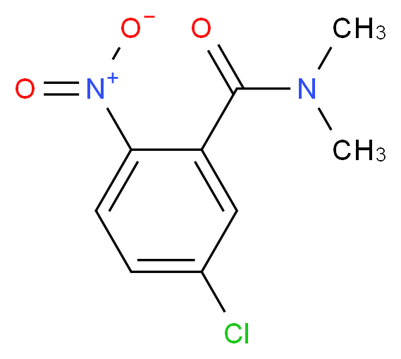 5-chloro-N,N-dimethyl-2-nitrobenzamide_分子结构_CAS_480451-75-0