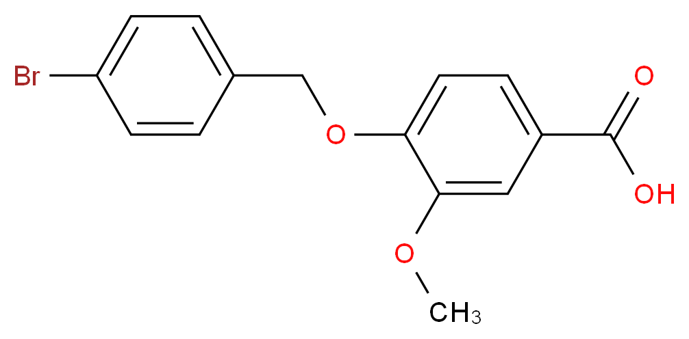 4-[(4-Bromobenzyl)oxy]-3-methoxybenzoic acid_分子结构_CAS_)