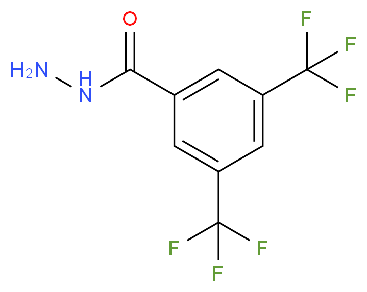 3,5-双(三氟甲基)苯酰肼_分子结构_CAS_26107-82-4)