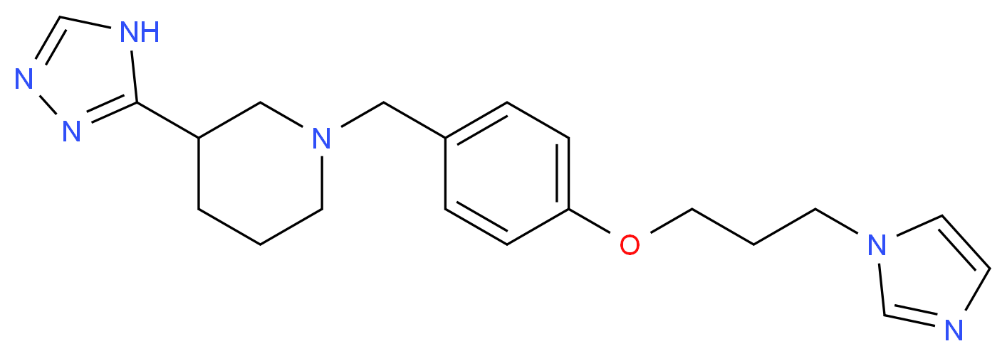 1-{4-[3-(1H-imidazol-1-yl)propoxy]benzyl}-3-(4H-1,2,4-triazol-3-yl)piperidine_分子结构_CAS_)