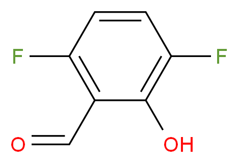 3,6-二氟水杨醛_分子结构_CAS_502762-92-7)