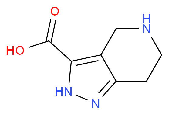 4,5,6,7-tetrahydro-2H-pyrazolo[4,3-c]pyridine-3-carboxylic acid_分子结构_CAS_933689-86-2)