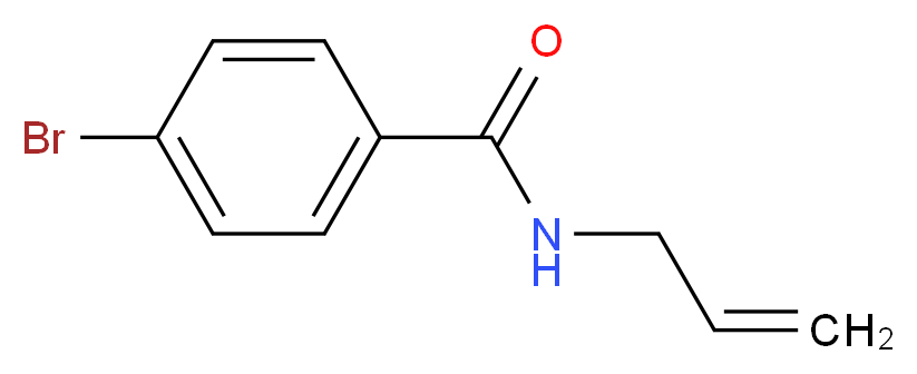 4-bromo-N-(prop-2-en-1-yl)benzamide_分子结构_CAS_39887-27-9