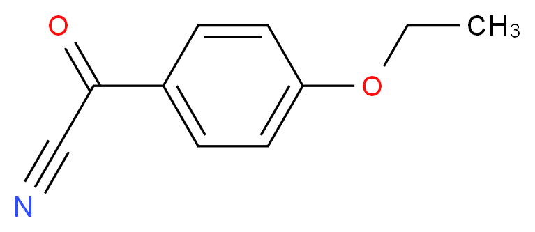 4-ethoxybenzoyl cyanide_分子结构_CAS_62869-42-5
