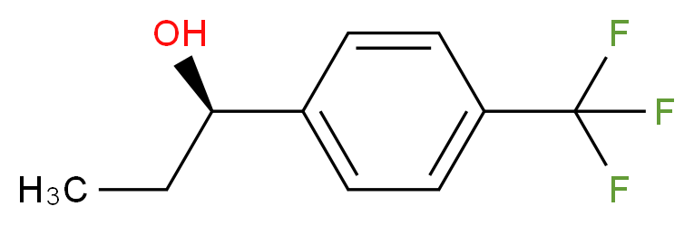 (1R)-1-[4-(trifluoromethyl)phenyl]propan-1-ol_分子结构_CAS_112777-69-2