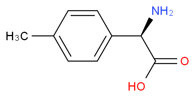 (2R)-2-amino-2-(4-methylphenyl)acetic acid_分子结构_CAS_69501-56-0