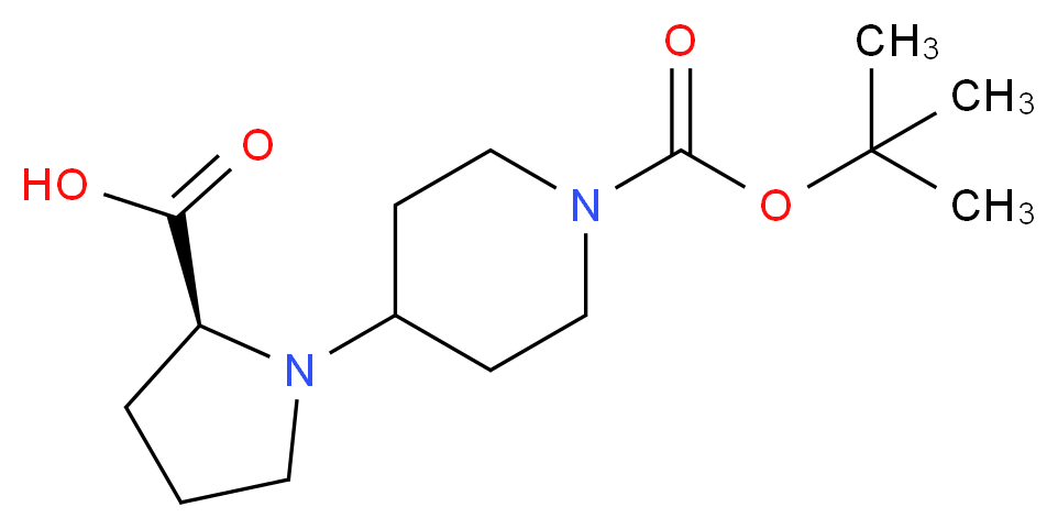 1-[1-(tert-butoxycarbonyl)-4-piperidinyl]-L-proline_分子结构_CAS_221352-39-2)