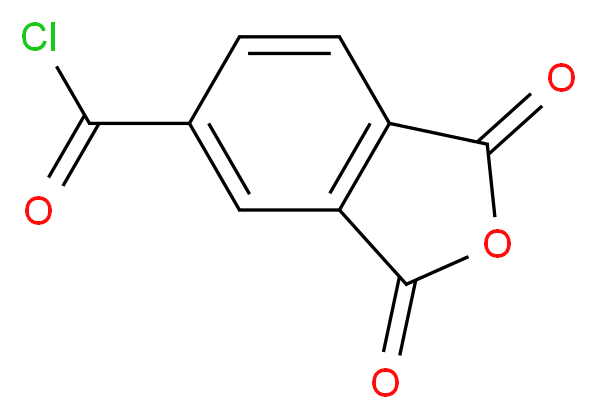 1,3-dioxo-1,3-dihydroisobenzofuran-5-carbonyl chloride_分子结构_CAS_)