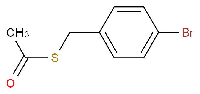 1-{[(4-bromophenyl)methyl]sulfanyl}ethan-1-one_分子结构_CAS_351003-15-1