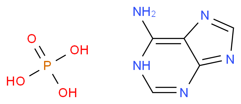 1H-purin-6-amine; phosphoric acid_分子结构_CAS_52175-10-7