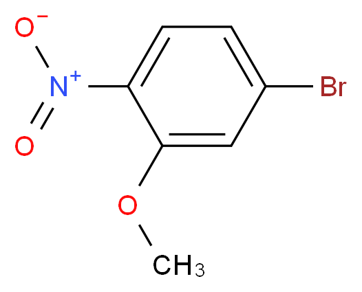 4-bromo-2-methoxy-1-nitrobenzene_分子结构_CAS_103966-66-1