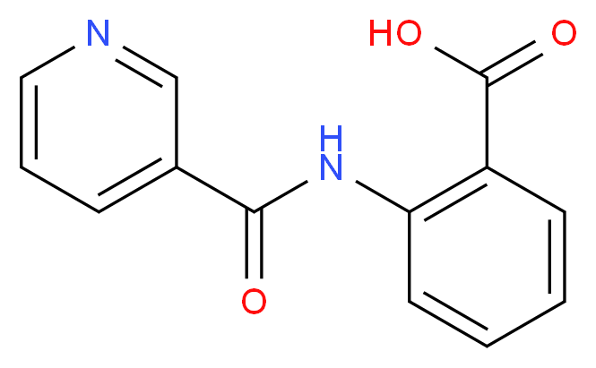 2-(pyridine-3-amido)benzoic acid_分子结构_CAS_6188-02-9