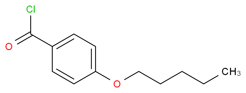 4-正戊氧基苯甲酰氯_分子结构_CAS_36823-84-4)