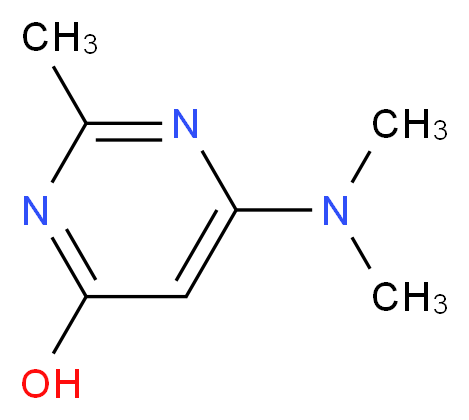 6-(Dimethylamino)-2-methyl-4-pyrimidinol_分子结构_CAS_)