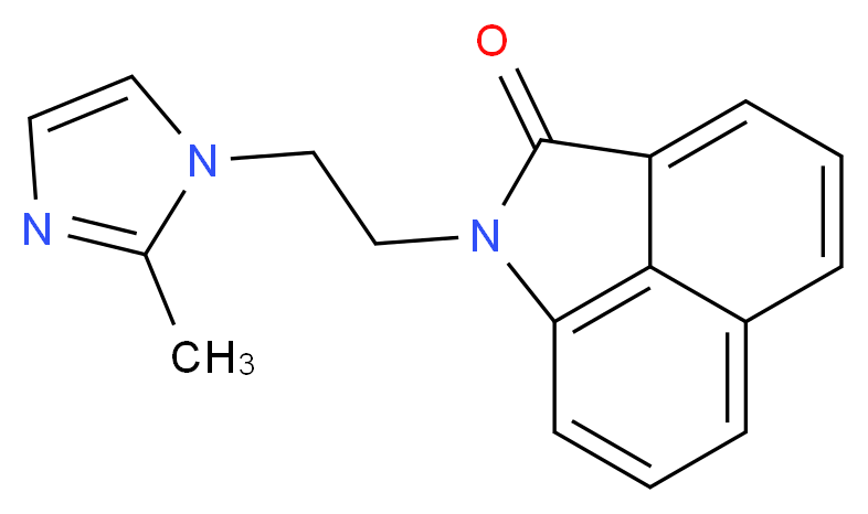1-[2-(2-methyl-1H-imidazol-1-yl)ethyl]benzo[cd]indol-2(1H)-one_分子结构_CAS_)