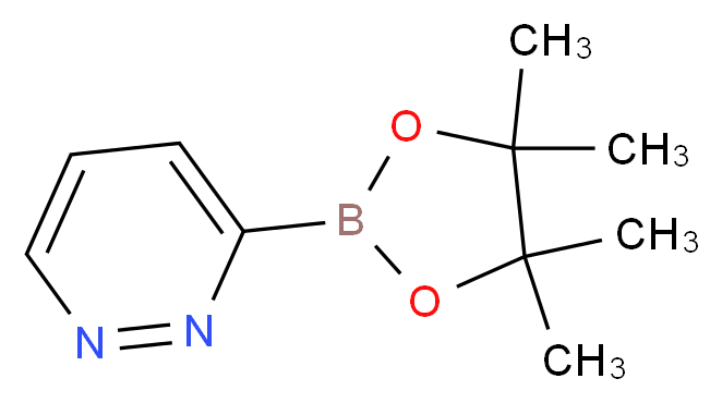 3-(tetramethyl-1,3,2-dioxaborolan-2-yl)pyridazine_分子结构_CAS_1197172-06-7