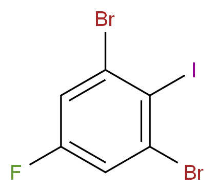 2,6-Dibromo-4-fluoroiodobenzene 97%_分子结构_CAS_62720-29-0)