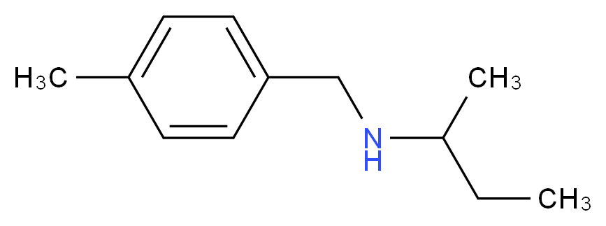 N-(4-methylbenzyl)butan-2-amine_分子结构_CAS_869942-01-8)