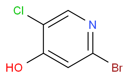 2-bromo-5-chloropyridin-4-ol_分子结构_CAS_1196145-66-0