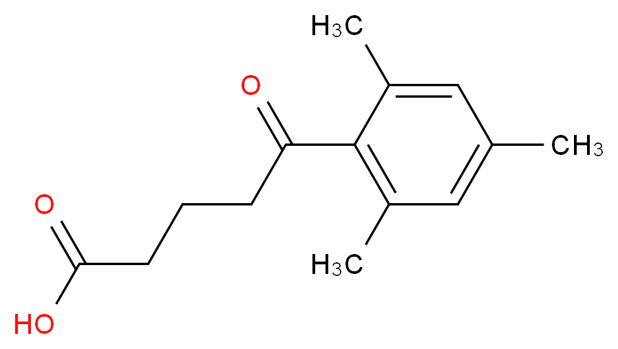 5-oxo-5-(2,4,6-trimethylphenyl)pentanoic acid_分子结构_CAS_500892-07-9