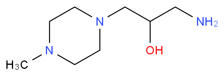 1-amino-3-(4-methylpiperazin-1-yl)propan-2-ol_分子结构_CAS_)