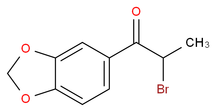 1-(2H-1,3-benzodioxol-5-yl)-2-bromopropan-1-one_分子结构_CAS_52190-28-0