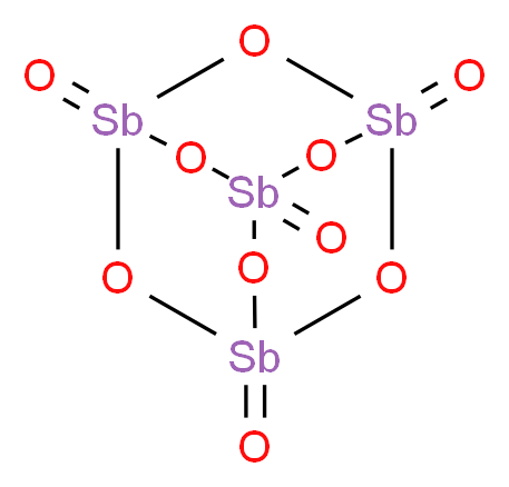 ANTIMONY PENTOXIDE, 325 MESH_分子结构_CAS_1314-60-9)